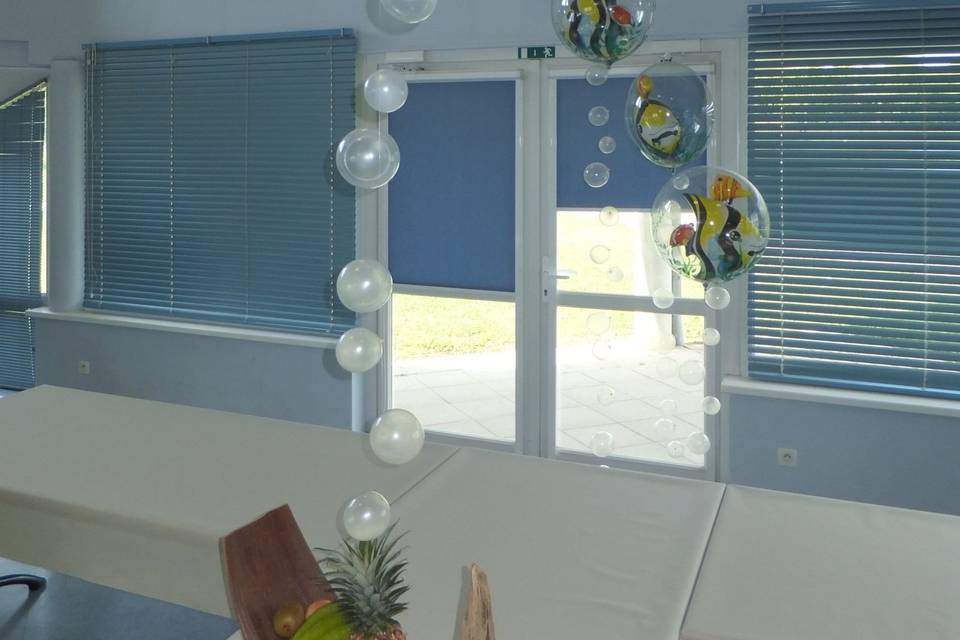 Centre de table thème îles