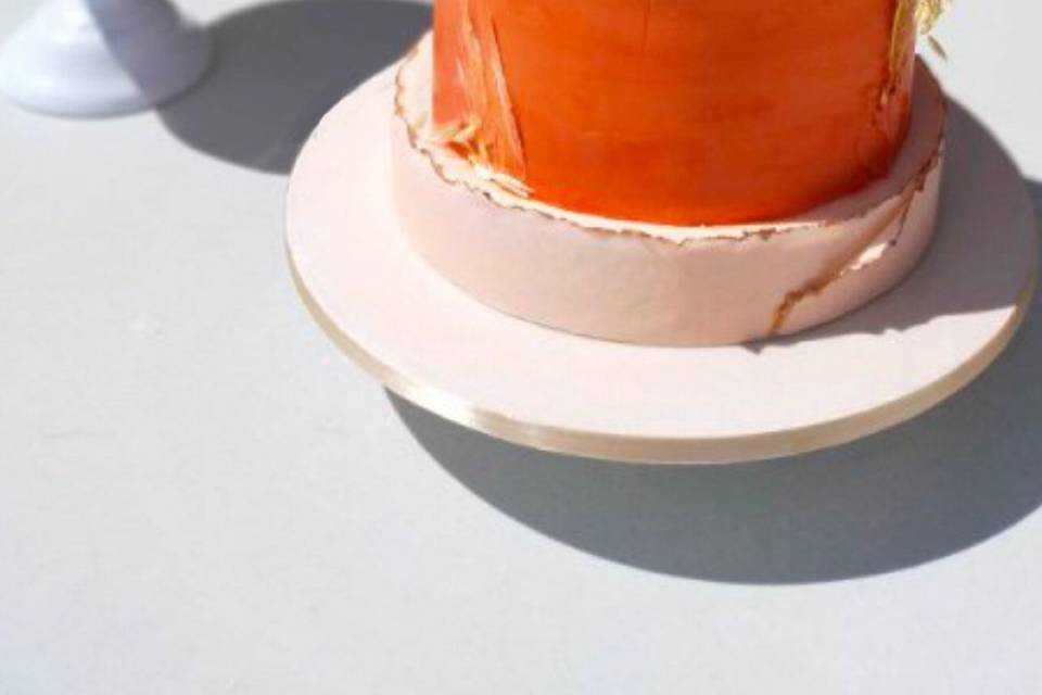 Wedding cake terracota