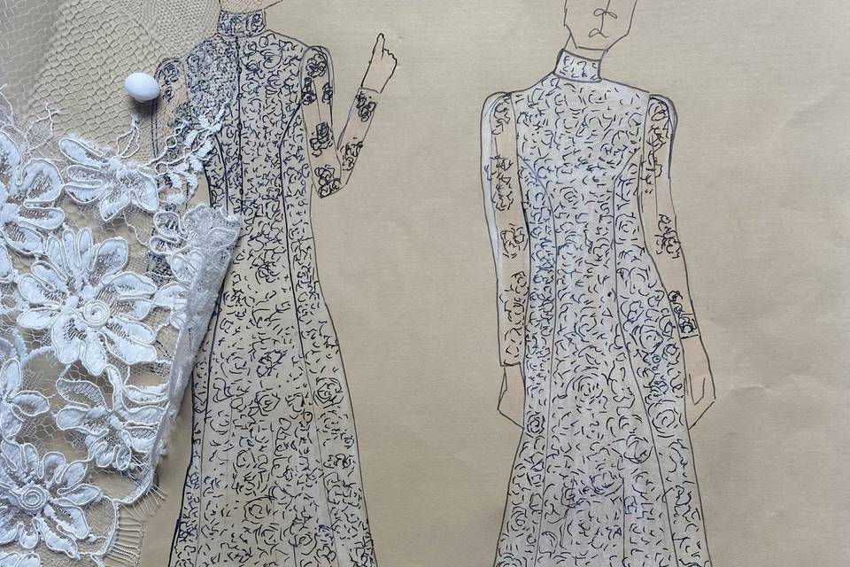 Croquis robe Joséphine