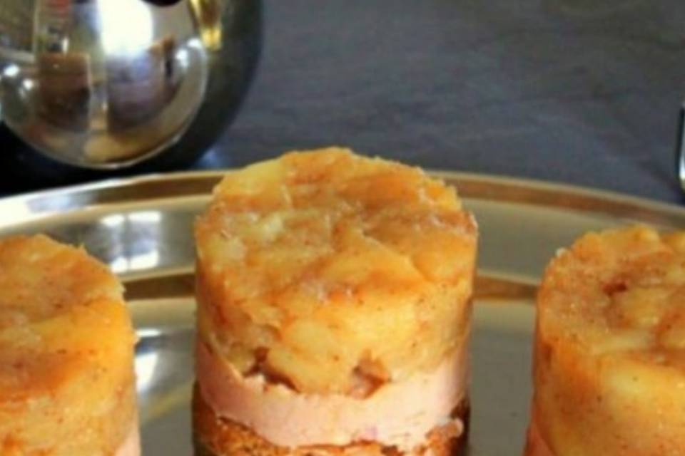 Mini tatin au foie gras
