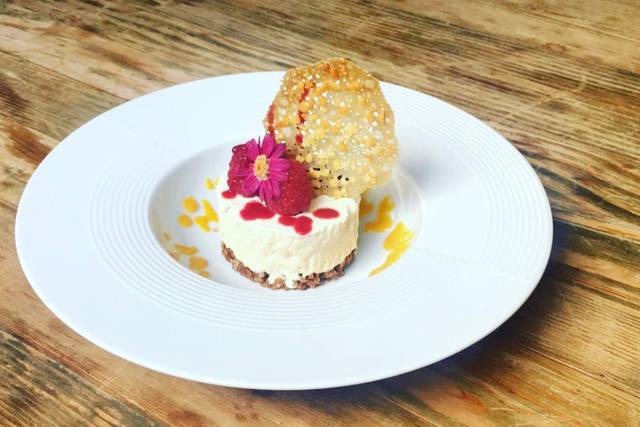 Nougat glacé à la framboise