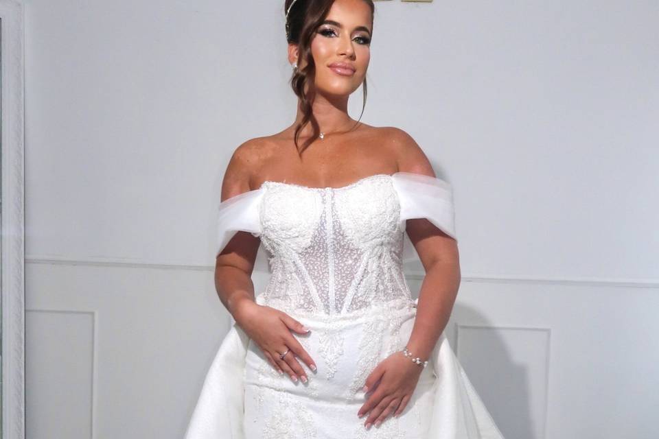 Robe de mariée sirène 2 en 1