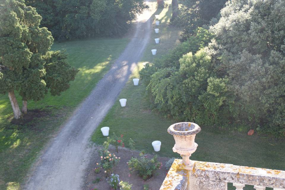 Vue de la deuxième terrasse