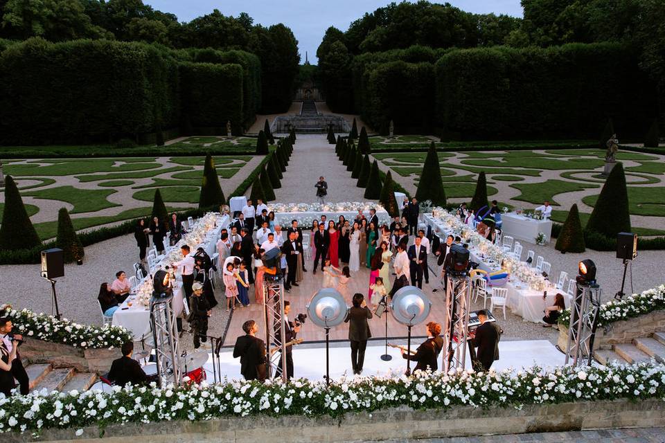 Chateau wedding reception