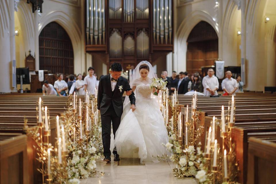 Chinese Wedding Paris church