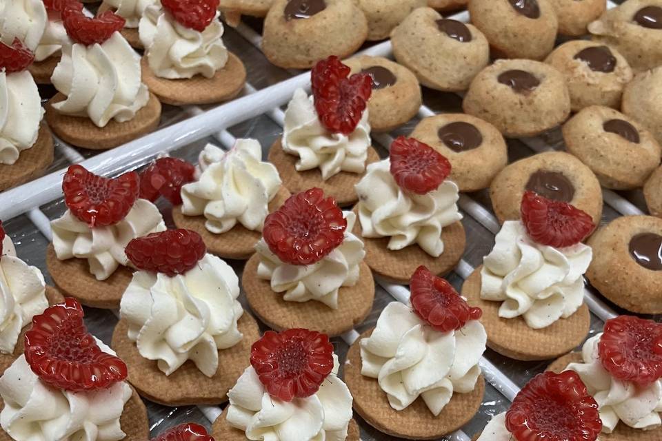 Sablé chocolat blanc framboise
