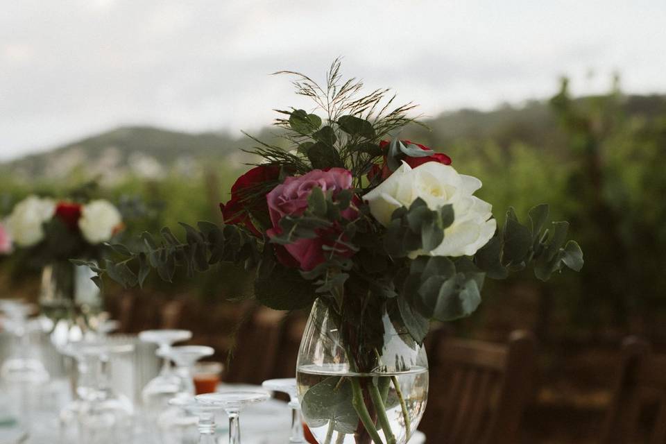 Diner dans les vignes