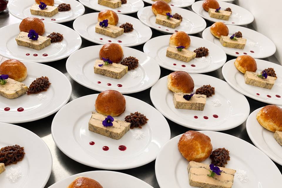 Assiettes dressées