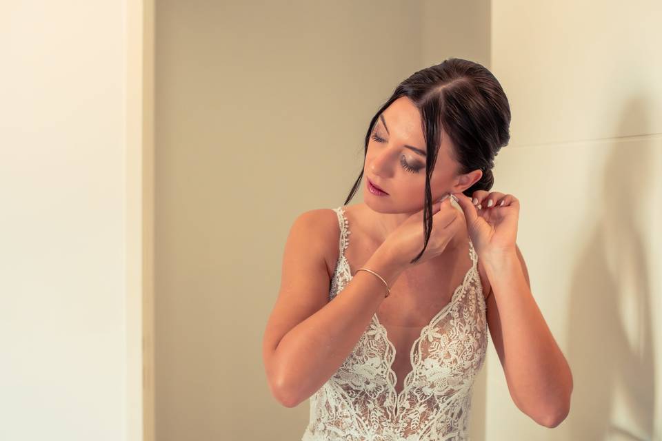 Préparatifs de la mariée