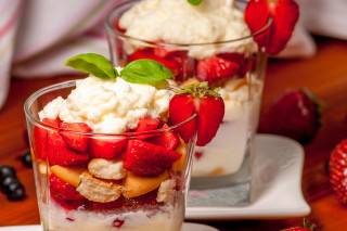 Verrine mascarpone fraises