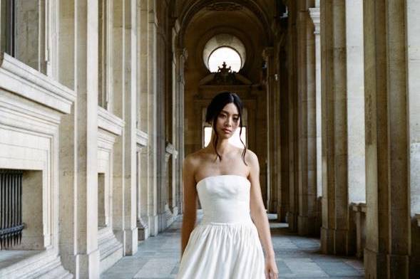 Bridal portrait in paris