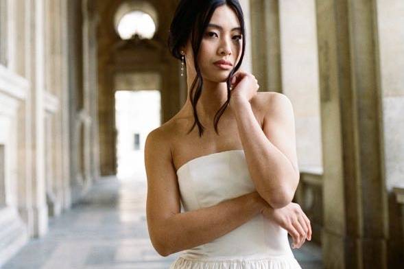 Bridal portrait in paris