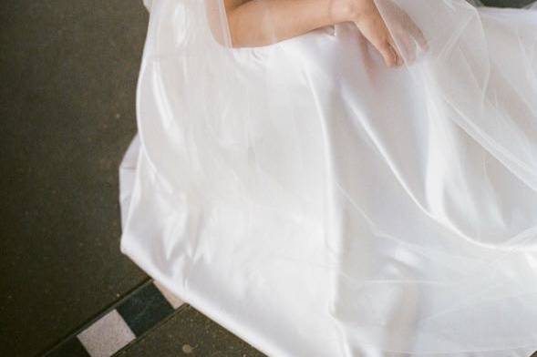Bridal portrait in paris