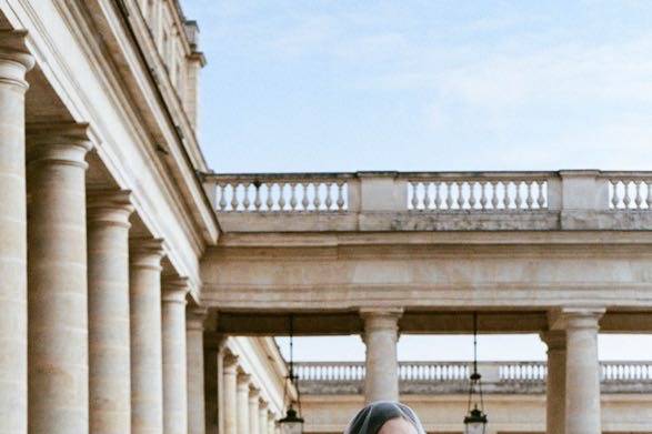Bridal portrait in paris
