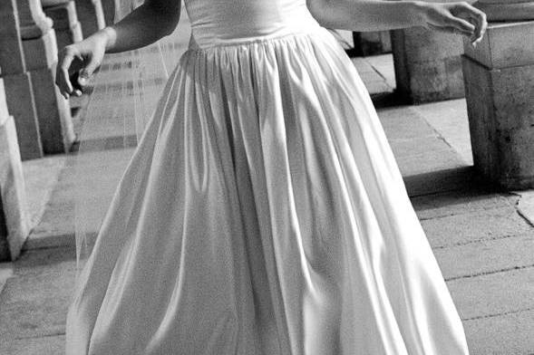 Bridal portrait in paris