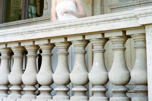 Bridal portrait in paris