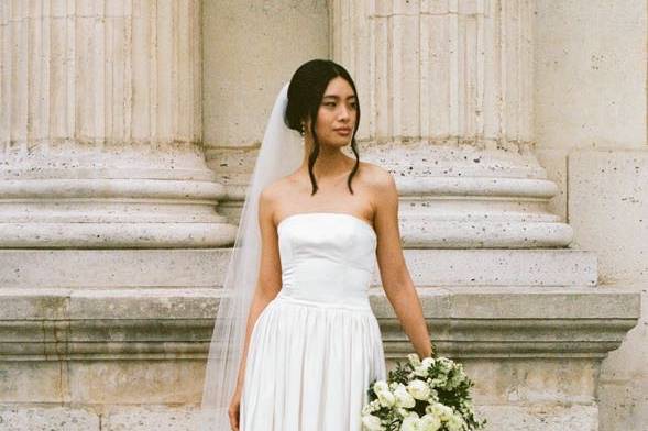 Bridal portrait in paris