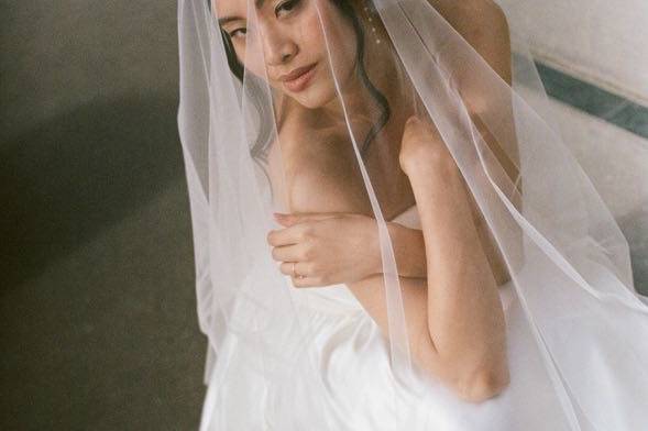 Bridal portrait in paris