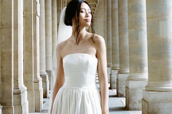 Bridal portrait in paris