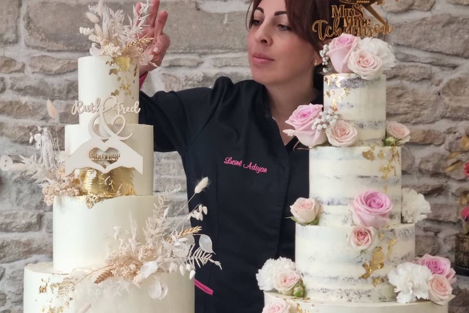 Wedding cake bohême