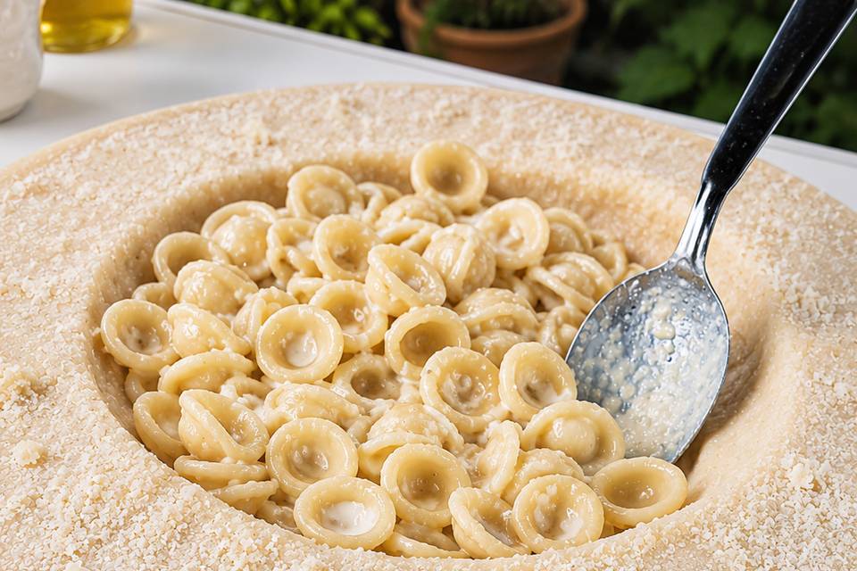 Meule parmesan bar à pâtes