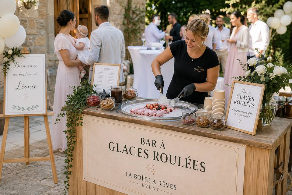 bar à glaces roulées