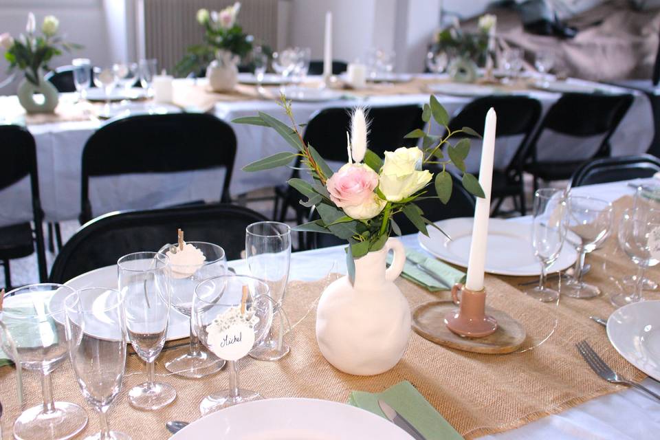 Les tables rectangulaires