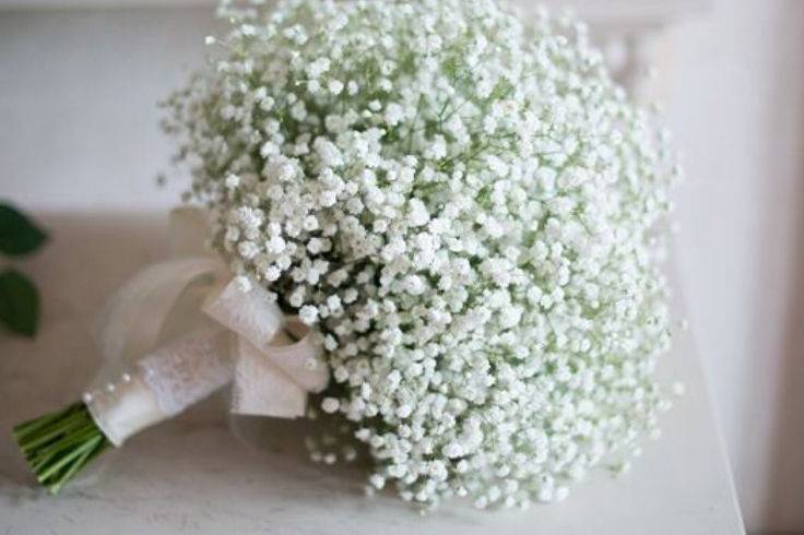 La mariée en gypsophile