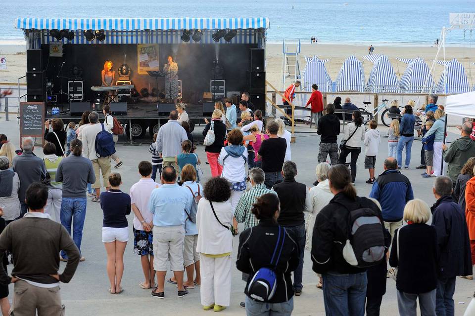 Sur la plage de Dinard