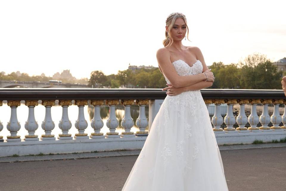 Robe de mariée bustier