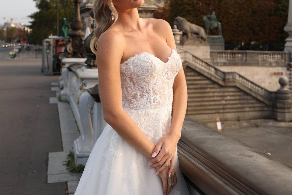 Robe de mariée bustier