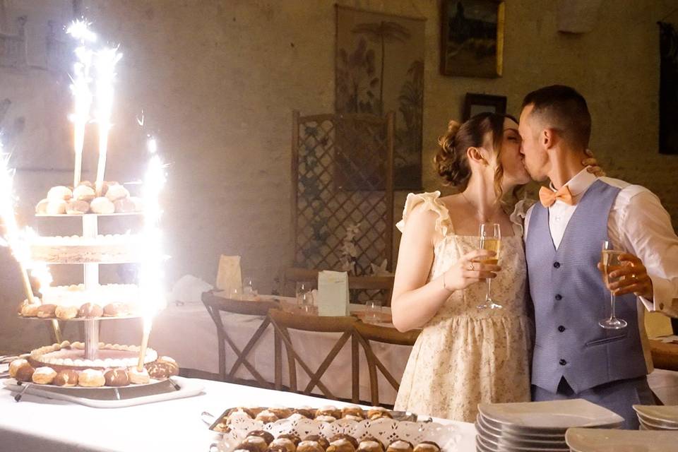 Baisé lors du gâteau