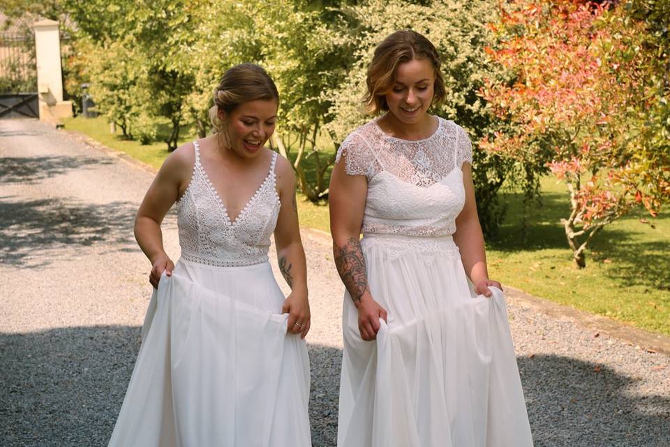 Mariage bohème au cœur de la c