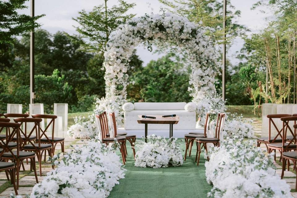 Déco mariage exterieure