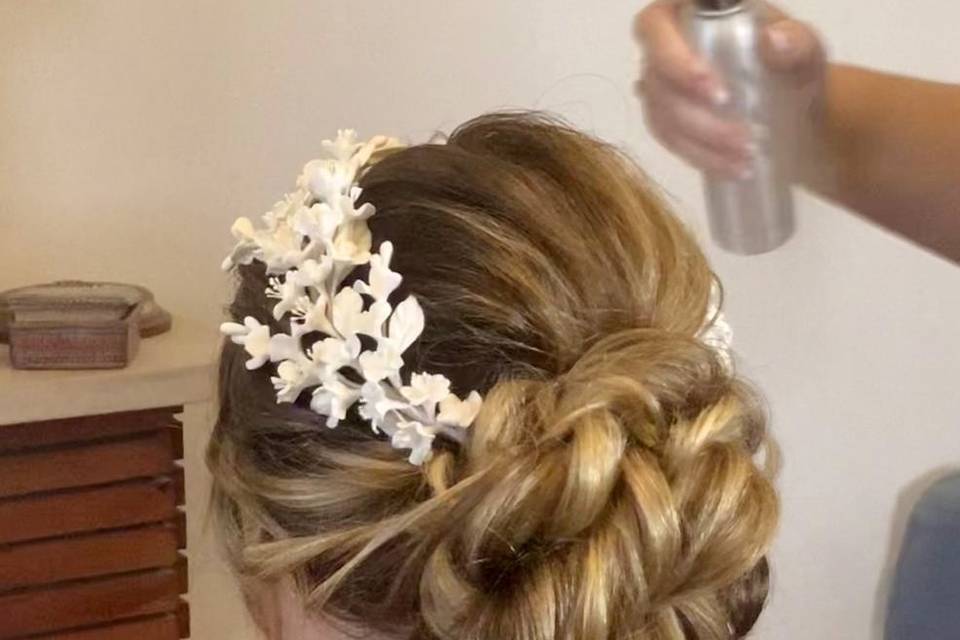 Essai coiffure mariée