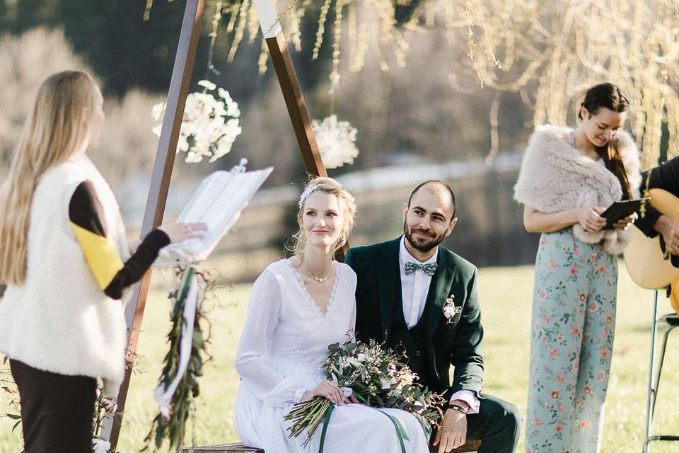 Vin d'honneur avec Mélanie