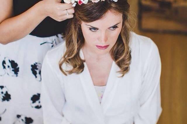 Maquillage et coiffure mariée