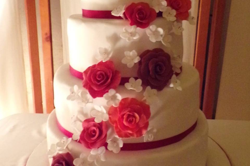 Wedding cascade de fleurs