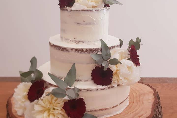 Wedding cake fleurs en sucre