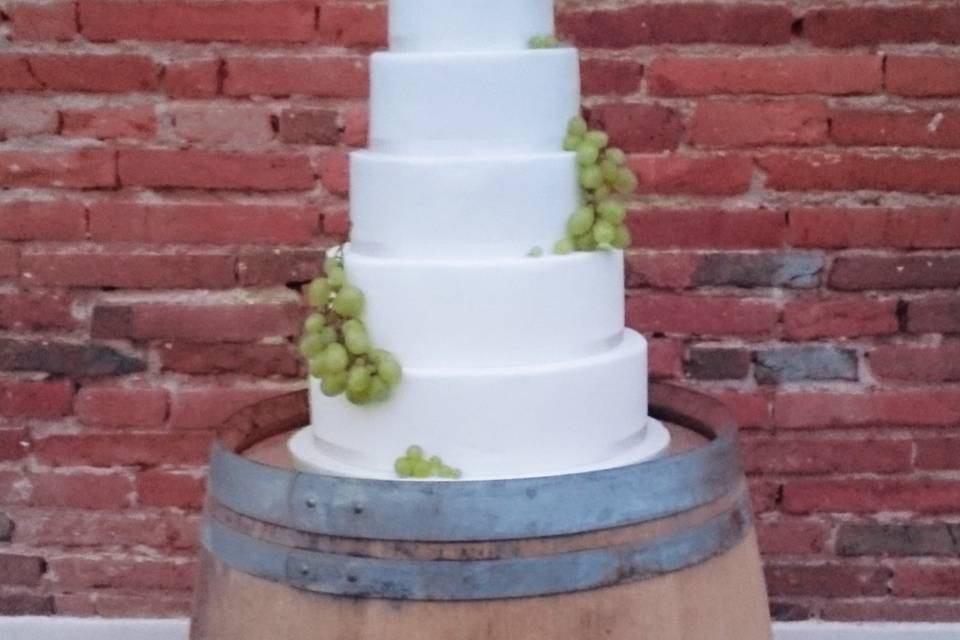 Wedding cake thème vigne