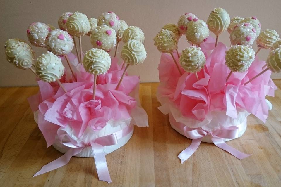 Bouquet de cake-pops rose