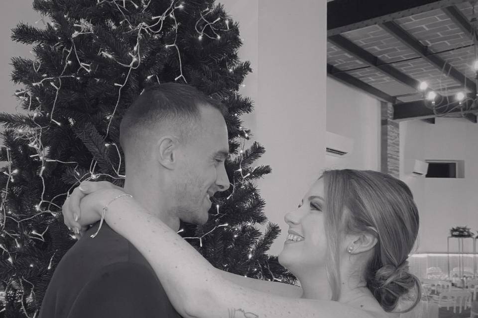 Couple mariage de Noël