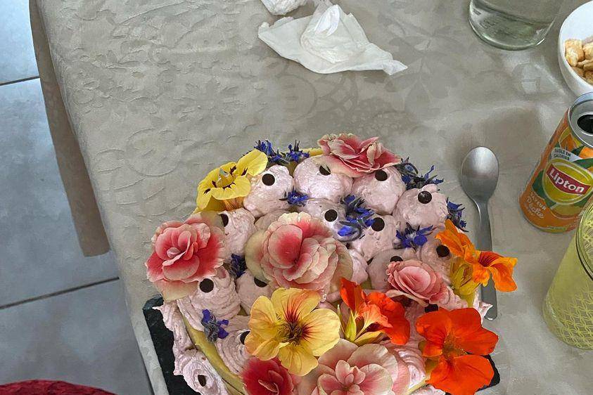 Gâteau fleuri