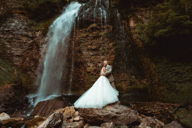 J & R photo de couple cascade
