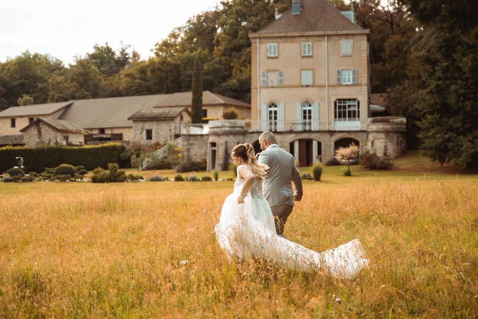 A & M photo de couple château