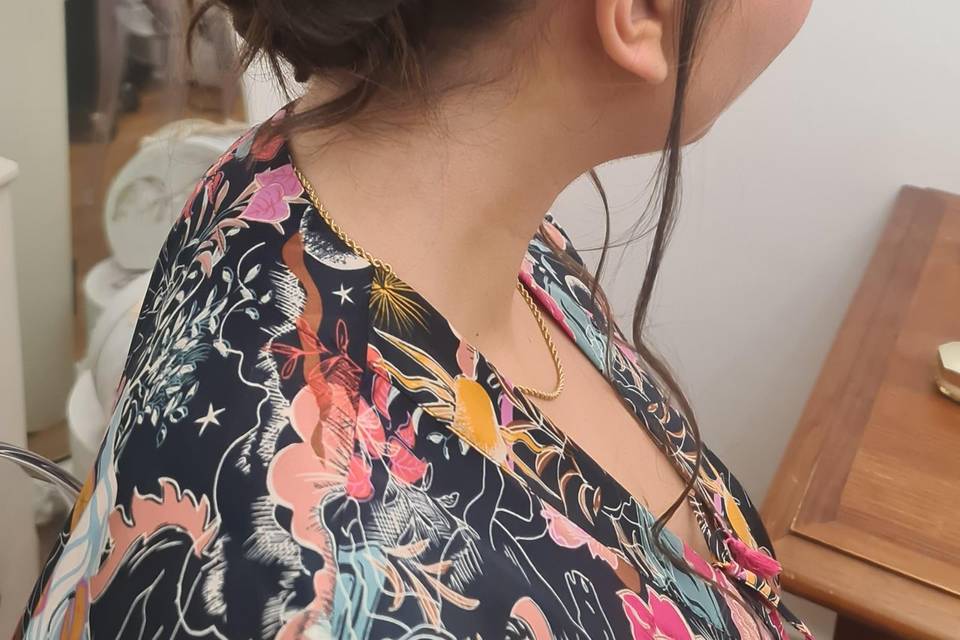 Chignon demoiselle d'honneur