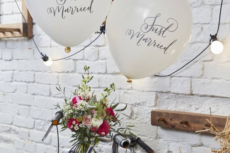 Ballons Just Married