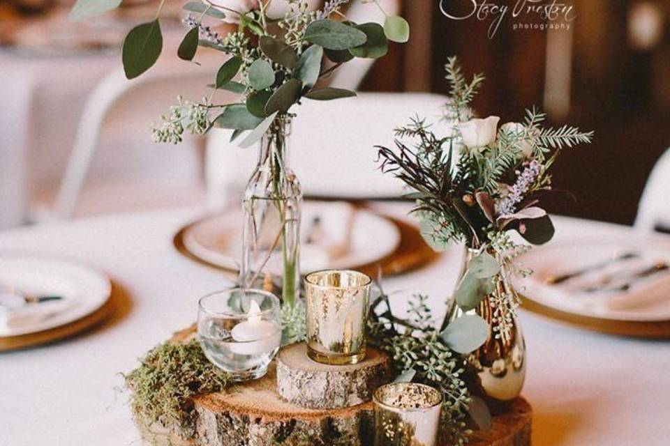 Centre de table nature