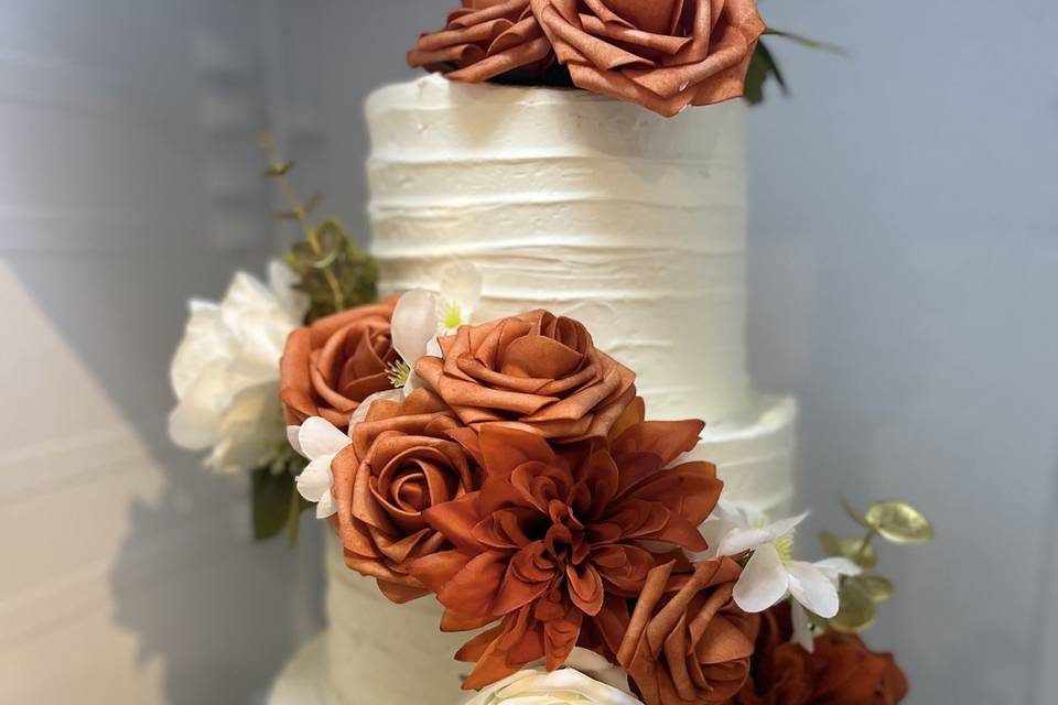 Terracota wedding cake