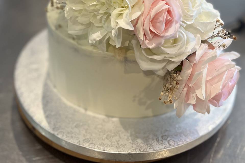 Cascades roses et blanches